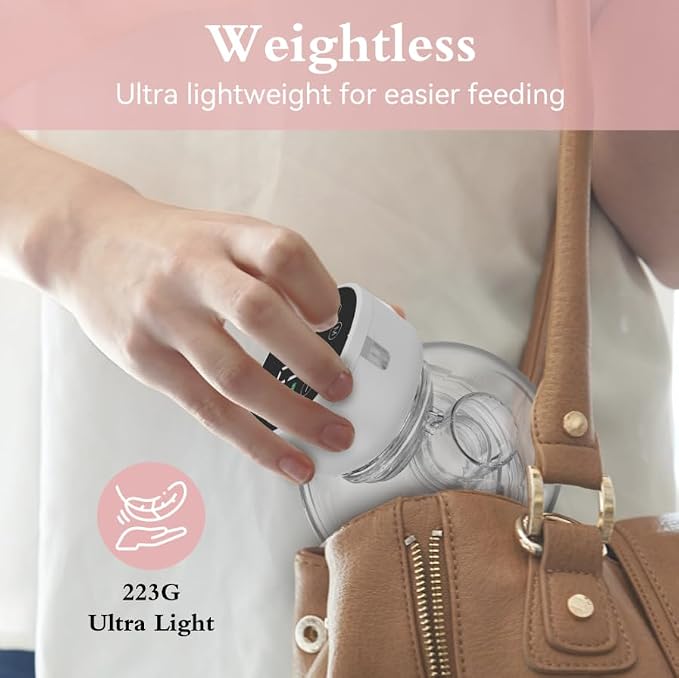 Wearable Electric Breast Pump – Hands-Free, Portable, Whisper-Quiet, Multiple Modes & Levels