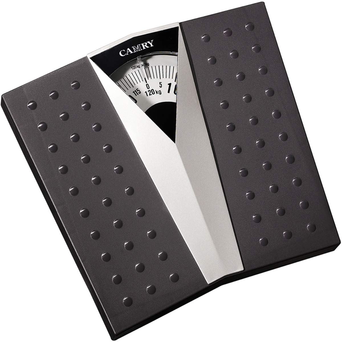 Camry Mechanical Bathroom Scale – Analog Dial Weighing Scale, Max 120kg/260lb, Non-Slip Mat