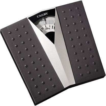 Camry Mechanical Bathroom Scale – Analog Dial Weighing Scale, Max 120kg/260lb, Non-Slip Mat