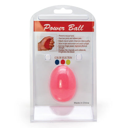 Power Ball Gel Hand Exerciser – Egg-Shaped Stress Relief & Grip Strengthener, Blue