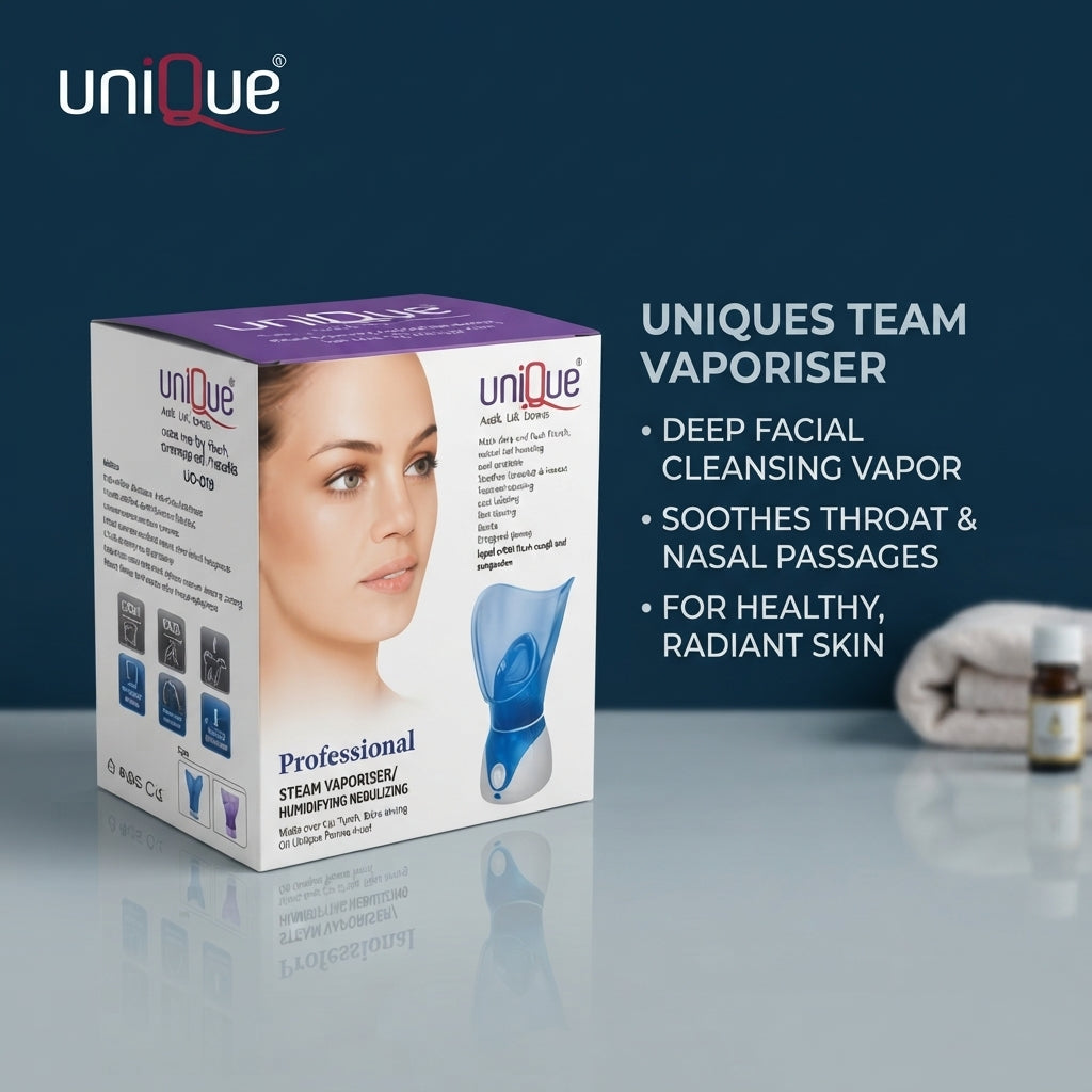 uniQue UQ-650 4-in-1 Facial Steamer – Steam Vaporizer, Inhaler/Nebulizing, Adjustable Intensity, CE RoHS