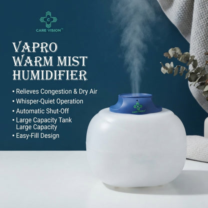 Care Vision VAPRO Warm Mist Humidifier – Compact Design