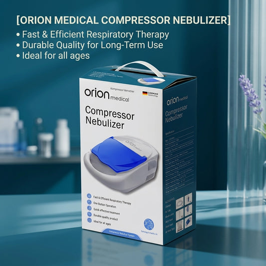 Orion Medical Compressor Nebulizer Machine for Kids & Adults (German Tech)