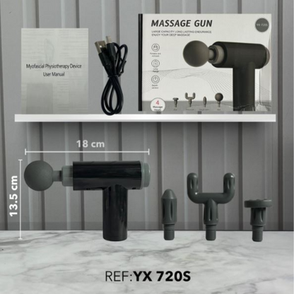 Deep Tissue Massage Gun – 6-Speed Percussion Muscle Massager, Portable Body Massager YX-720S