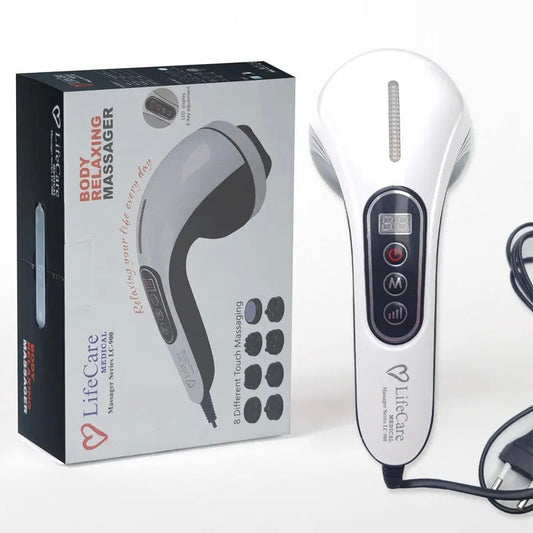 LifeCare LC-900 Body Massager – Corded Electric Relaxing Massager with 8 Heads