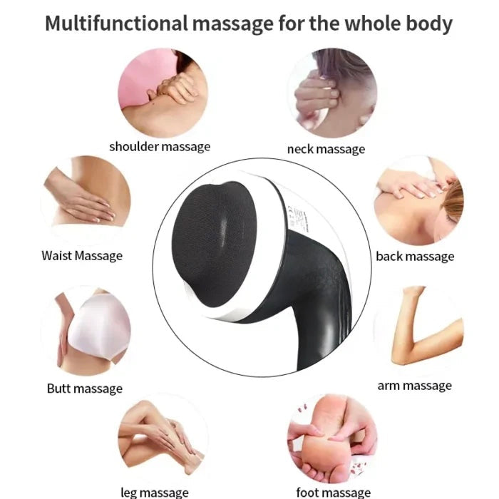 LifeCare LC-900 Body Massager – Corded Electric Relaxing Massager with 8 Heads