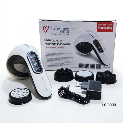 LifeCare LC-900R Premium Wireless Massager – Rechargeable Body Massage Device