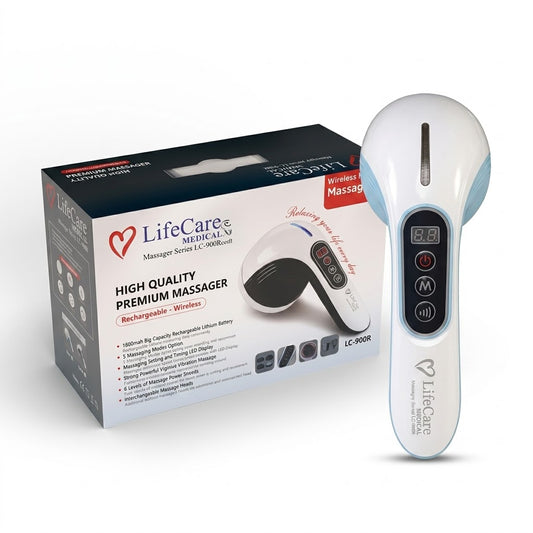 LifeCare LC-900R Premium Wireless Massager – Rechargeable Body Massage Device