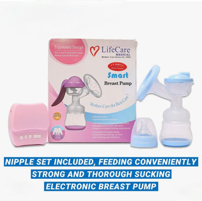 LifeCare Medical LC-1025 Manual Breast Pump – BPA Free, Ergonomic Design, Adjustable Suction, Mother-Care Series