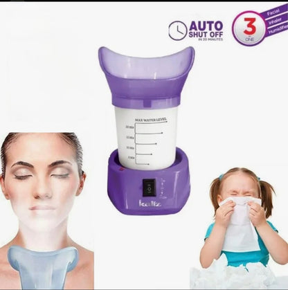 Kaliz 3-in-1 Facial Steamer & Inhaler – Beauty Steam, Nasal Inhaler, Humidifier, High/Low Steam, Auto Shut-Off