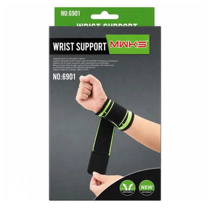 MWKS Wrist Support Wrap – Adjustable Compression Brace, Breathable, Sports & Injury Support