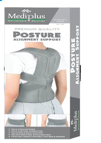 Mediplus PA-140 Posture Alignment Support Belt – Back Straightener & Posture Corrector for Back & Shoulder Pain Relief, For Men & Women