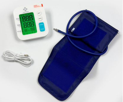 Care Vision D6606US Electronic Arm Blood Pressure Monitor – Voice Broadcasting, Large LCD Backlight, Dual Memory 2×99