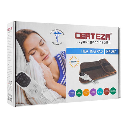 Certeza HP-250 Heating Pad – King Size 30x60cm, 9 Heat Settings, 3 Timer Settings, Turbo Heating, Washable