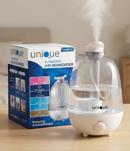 Unique Ultrasonic Air Humidifier – Cool Mist, Quiet Operation, Aromatherapy Diffuser for Bedroom, Office & Home