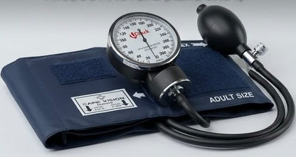 Care Vision Perfect Aneroid Sphygmomanometer – Manual BP Apparatus with Adult Cuff, Bulb & Large Dial