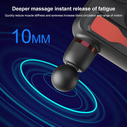 Blueidea Fascial Gun – Deep Muscle Massage, LCD Display, 32 Speed Levels, 8 Heads (Model BLD-888)